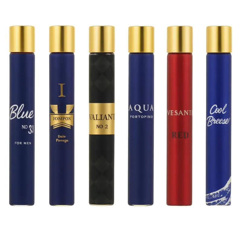 Men’s 6-Pack Affordable Luxury Chemical Free Scented Cologne Gift Set - 1.18 fl oz Portable Long-Lasting Fragrances Perfume Bottles for Adults