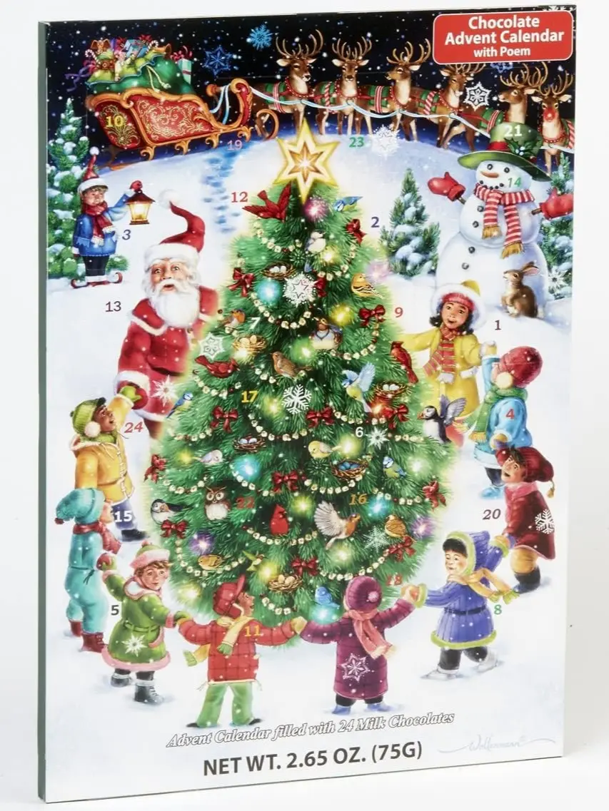 Gather Round the Tree Chocolate Advent Calendar (Countdown to Christmas)