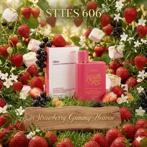 New Sttes Perfume 606# (Pressable Strawberry Gummies) – Eau de Parfum for Women – Richer Scent, Longer Lasting – Strawberry, Marshmallow, Fruit Gummies, Vanilla – Perfumes & Fragrances(100ml / 3.4 fl oz)