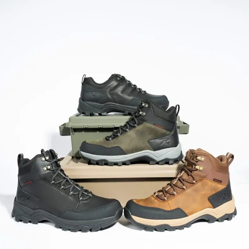 ROTHCO Scout Men's 4-in/6-in Height Waterproof TAA-Compliant Hybrid Tactical Boots - Athletic,Basic,Street,Plain,Flexible Adult All-Terrain Worker Footwear with Laces,Comfort Lock,Fatigue Defense,Nylon Shank,Non-Slip Outsole,All-Seasons Leather Build,EVA,