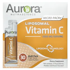 Aurora Nutrascience Micro-Pack+®, Liposomal Vitamin C, 30 Packets, 0.24 fl oz (7 ml) Each