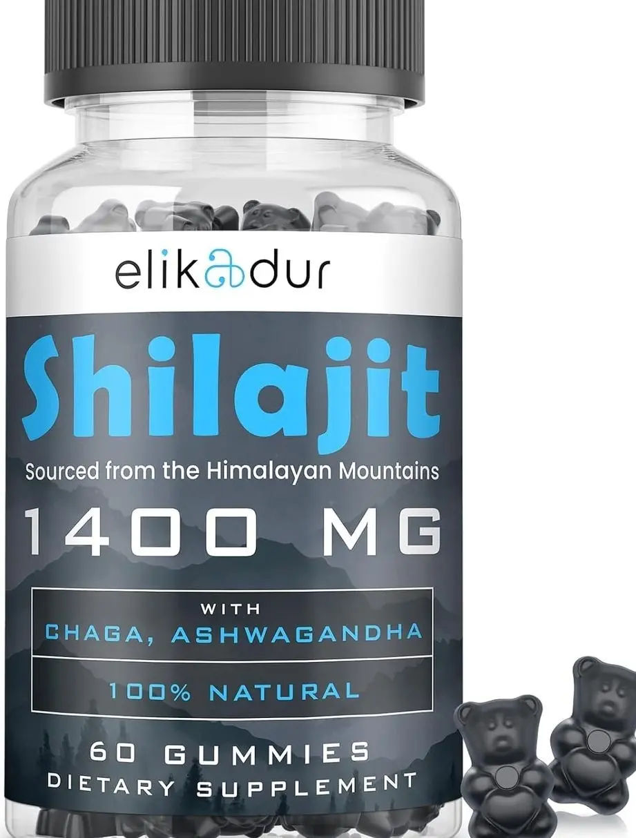 84,000 MG Organic Shilajit Gummies with 85+ Trace Minerals, Fulvic Acid, Shilajit for Men & Women, Energy & Immune Support, High Potency Gold Grade, Sugar-Free, Vegan, 100% Natural 60 Gummies