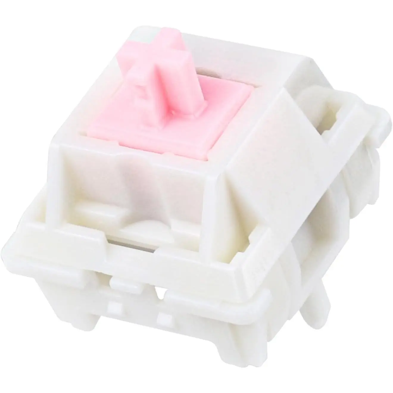 X-KCS04  Silent Keyboard Switch for Mechanical Gaming Keyboard, 30PCS, 5-pin, 32gf, Pre-Lubed, Linear Silent, PC Case, LY Stem, Compatible with MX Keycaps (Silent)