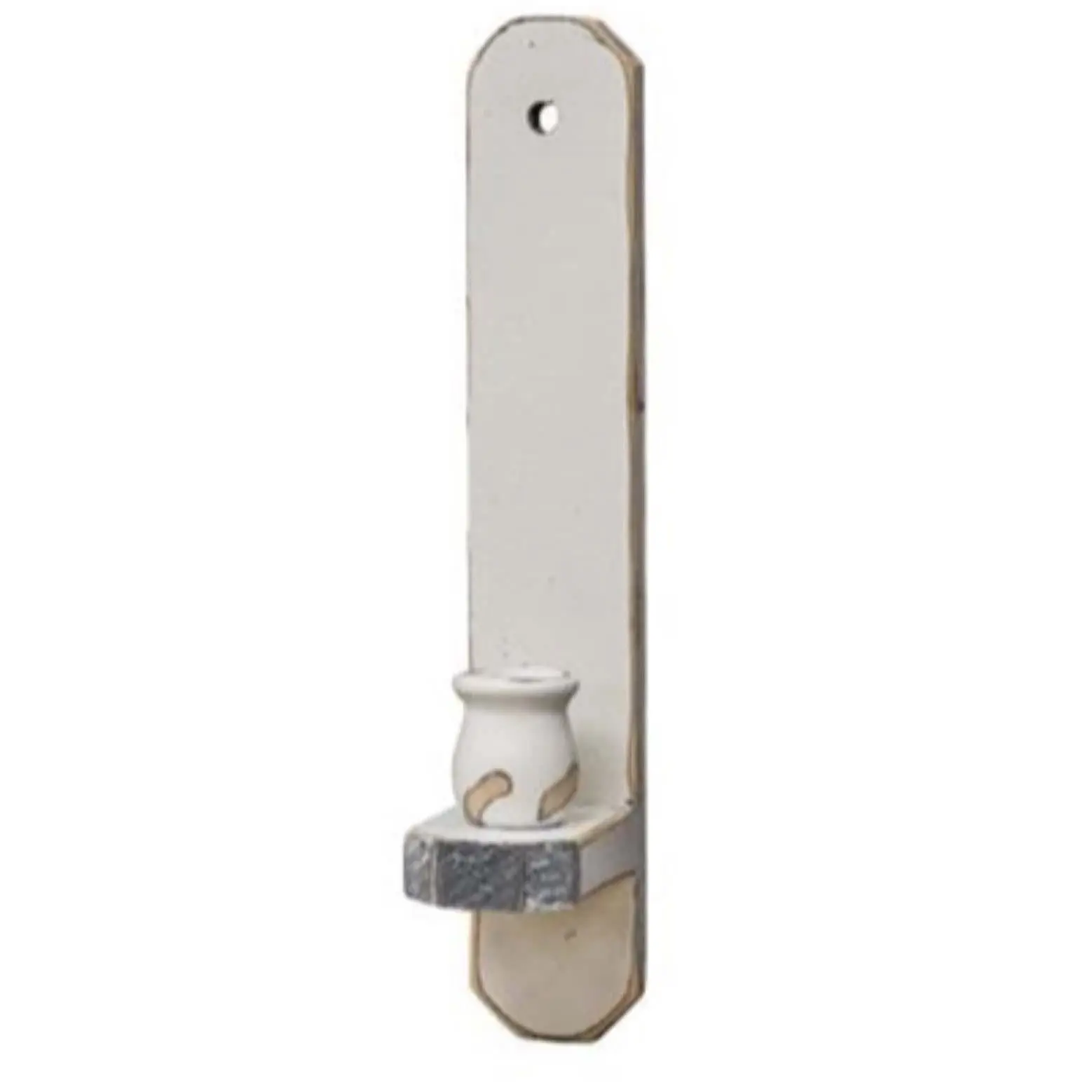 Farmhouse White Taper Sconce