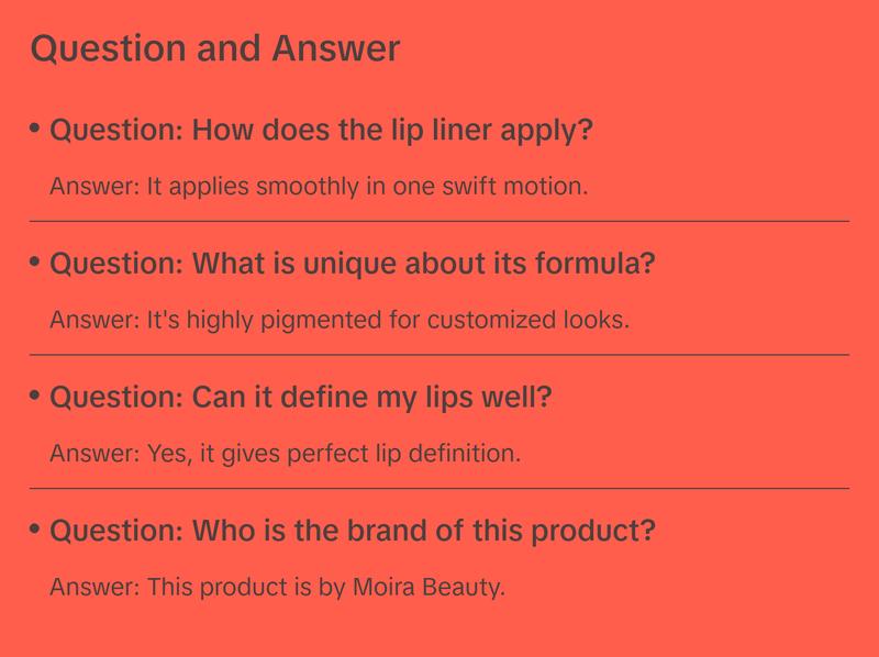 Moira Must Have Lip Liner - Makeup for Beautiful Lips - Eyeliner