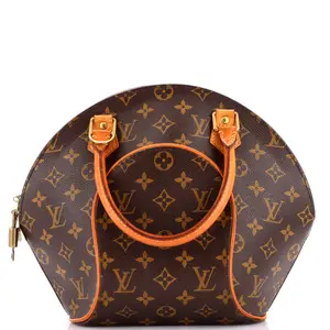 Pre-owned Louis Vuitton Canvas Coated Shoulder Bags Ellipse Bag Monogram Canvas MM by Rebag
