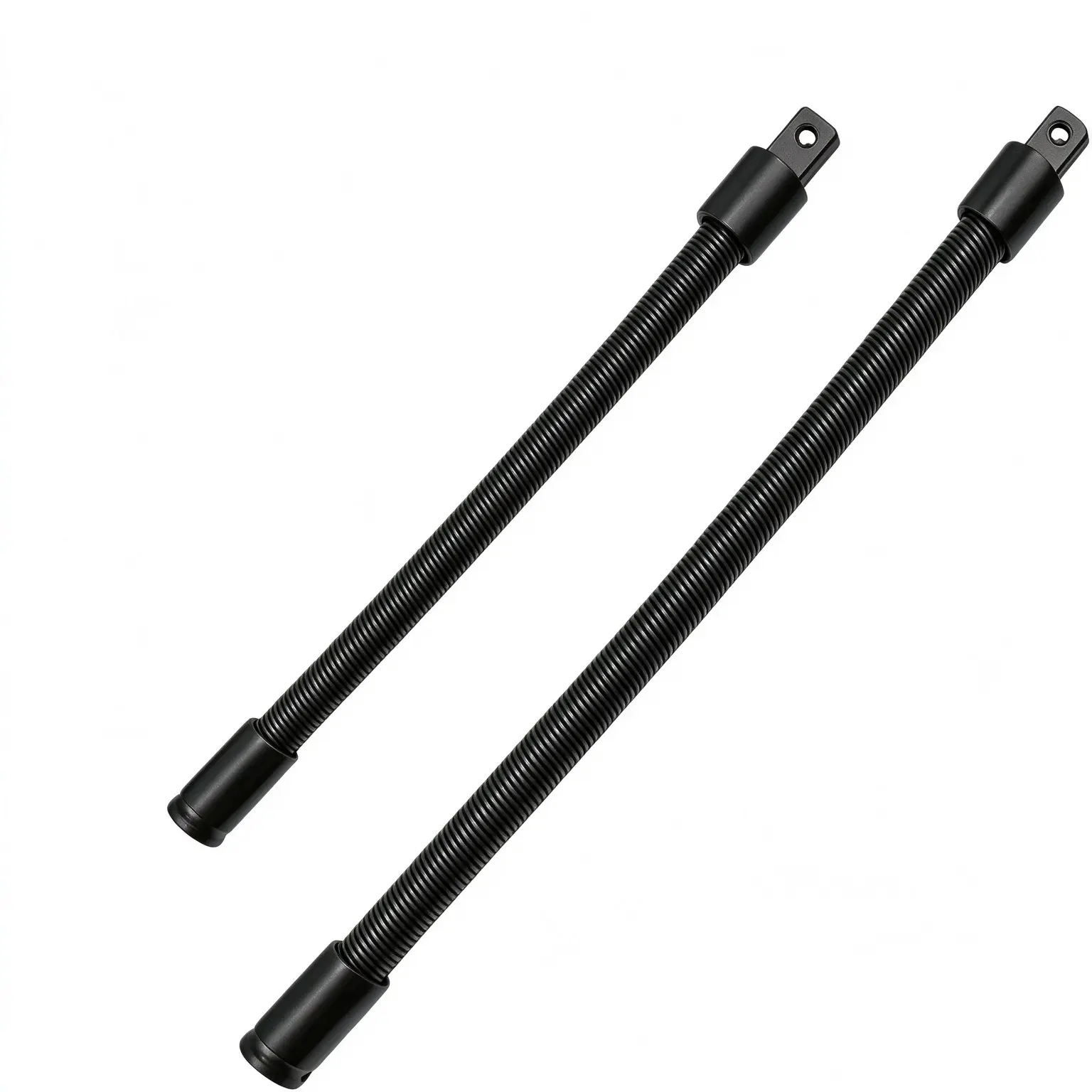 1/2 Inches Square Drive Flexible Socket Extension Bar - Spring Steel Bendable Joint Flexible Shaft Ratchet Extender with Universal Swivel for Tight Access, Auto Mechanics