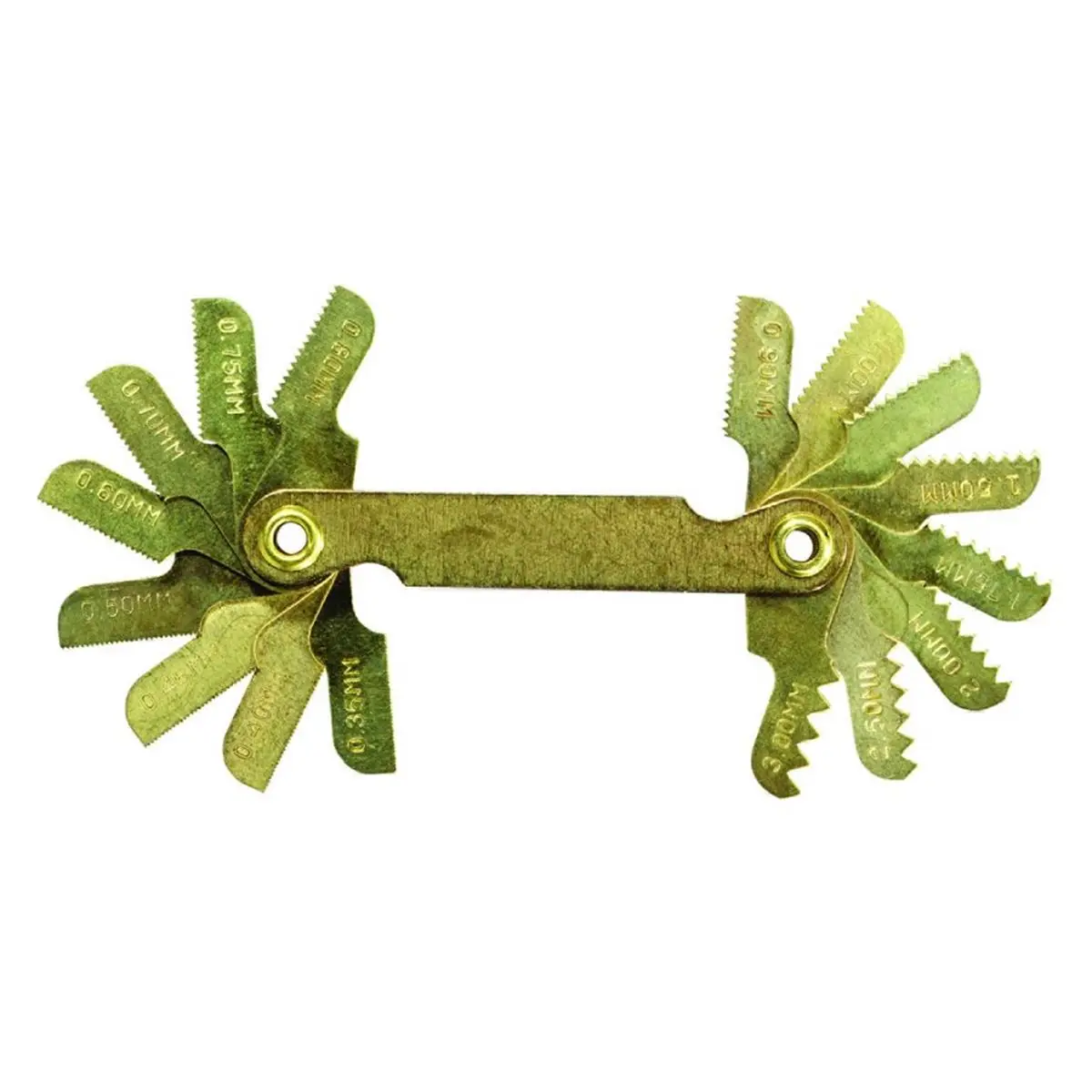 Irwin Hanson 18-Leaf Carded Thread Pitch Gauge - High Precision Tool for Machinists, Accurate Pitch Measure, Long Life Construction, Metric/Imperial (in/mm) Thread Distance Measurement