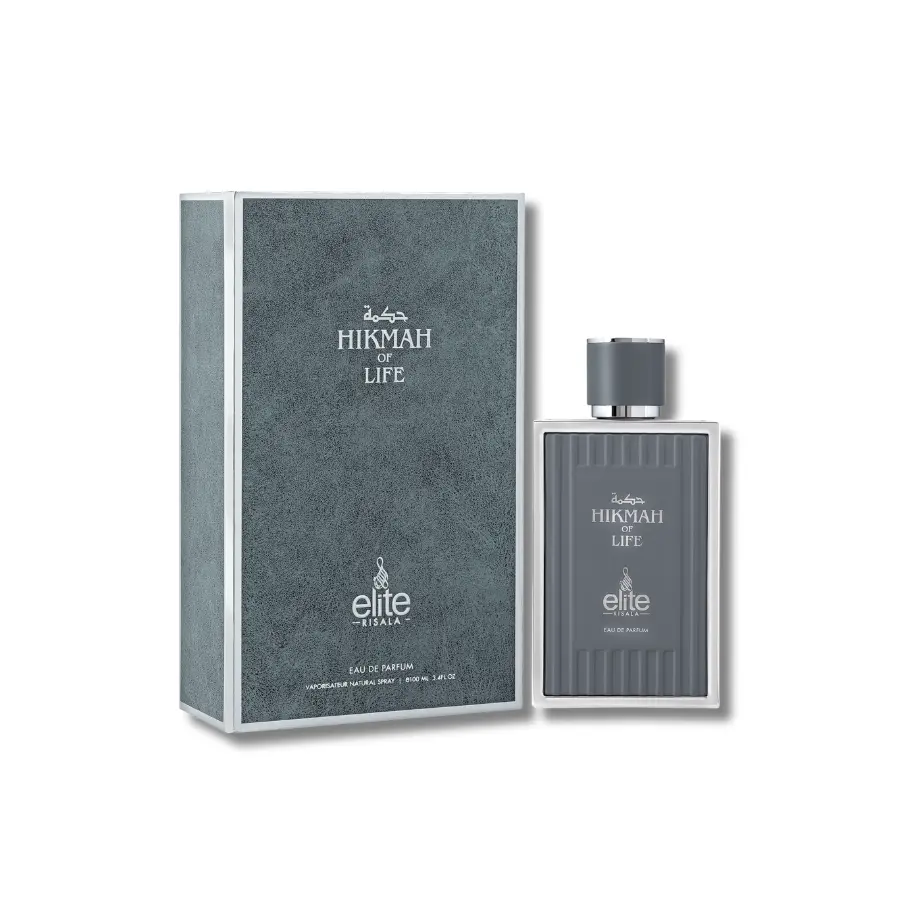 Rasala Elite Hikmah Of Life Unisex Eau De Parfum Spray (Edp) - 3.4 fl oz Alcohol-Based Aromatic Citrus Woody Ambery Cedarwood Arabian Long-Lasting Fragrance for Adults, Single Bottle