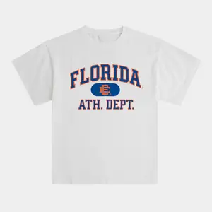 EE Florida Athletic Dept Graphic T-Shirt – Vintage Varsity Style Unisex Oversized Cotton Tee