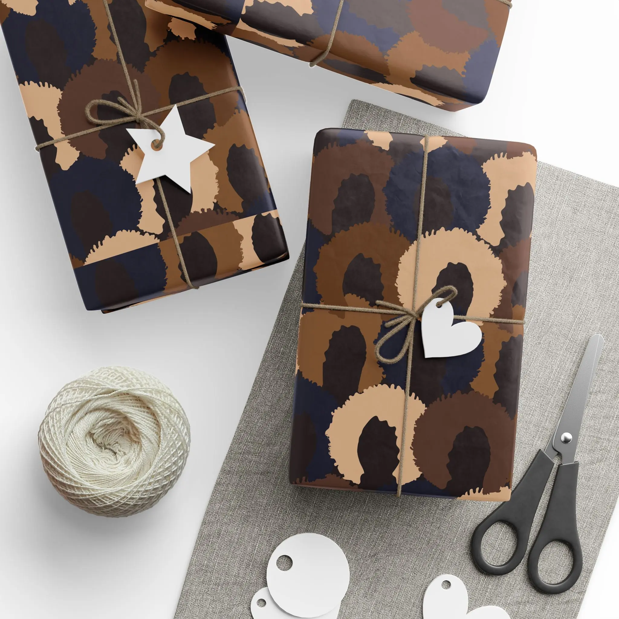 Her Essence - Premium Matte & Glossy Wrapping Paper Roll 90 gsm Fine Art 3 Sizes 30"x36" 30"x72" 30"x180" Edge-to-Edge Print One-Sided White Reverse