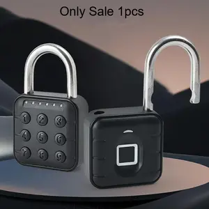 Electronic Password Lock, Fingerprint Lock, Security Lock, Outdoor Ip56 Waterproof Rust-Resistant, Zinc Alloy, Durable, Suitable for Storage Cabinets, Luggage, Doors
