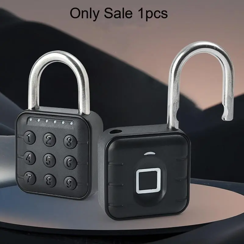 Electronic Password Lock, Fingerprint Lock, Security Lock, Secure Lock, Outdoor Ip56 Waterproof Rust-Resistant, Zinc Alloy, Durable, Suitable for Storage Cabinets, Luggage, Doors