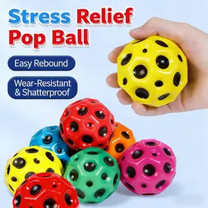 Super elastic space ball, perfect for children and adults, enhances hand-eye coordination. This bouncy ball is easy to grip and makes a great gift for Valentine's Day, New Year, Thanksgiving, Mother's Day, and more.
