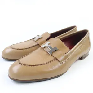 Pre-owned HERMÈS Others Small Leather Goods Hermes Constance Leather Loafers