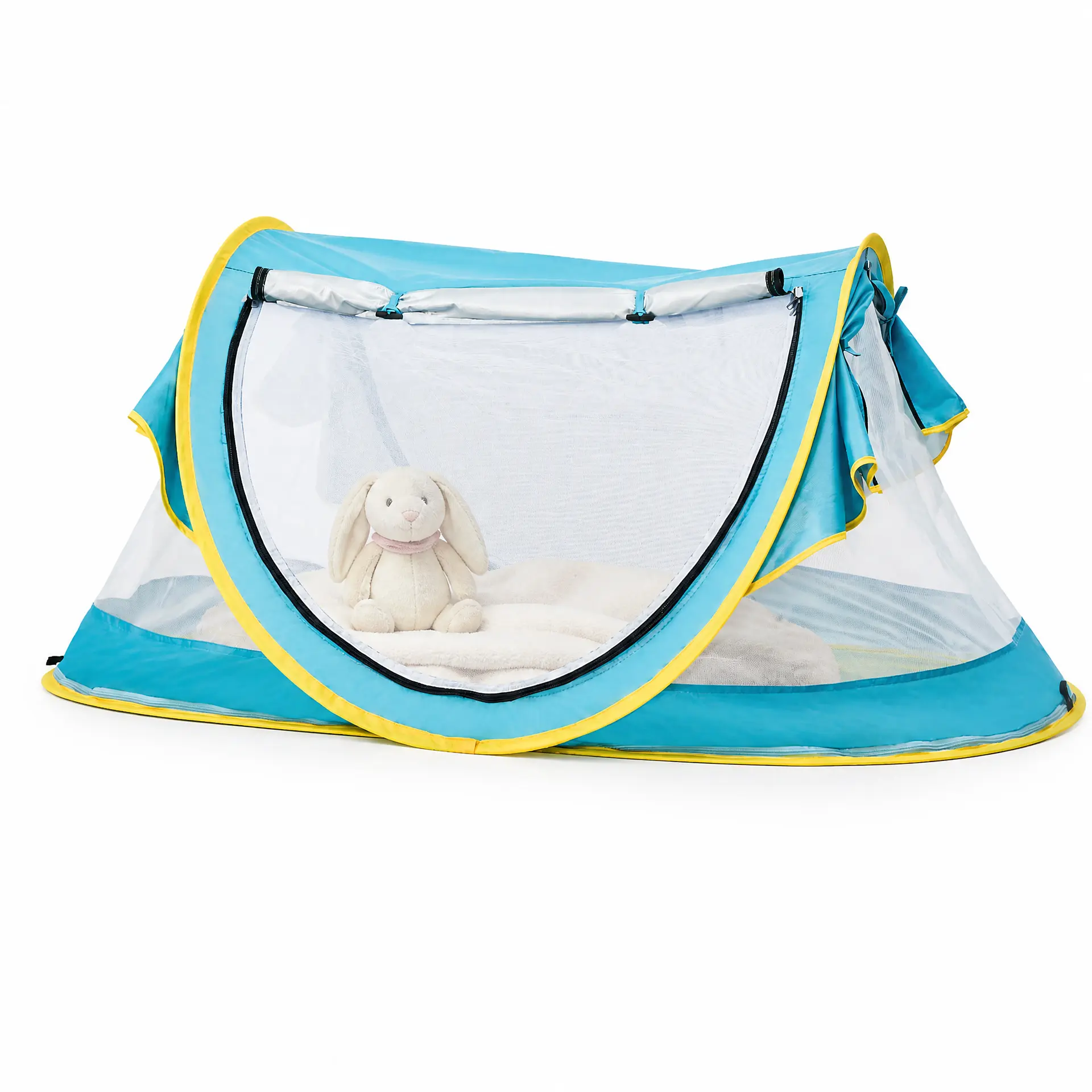 JungleDove Pop-Up Kids' Beach Play Castle Tent - Portable Polyester Toddler Gear with UPF 50+ Sun Protection, Animals & Nature Science Learning Design, Outdoor Summer Travel Equipment