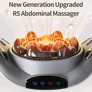 Automatic Abdominal Massager, Heated Needle Stone Abdominal Massager, Electric Massage Machine For Flat Abdomen, Waist And Abdomen Pian,Aid Digestion. Therapy Adjustable Gift Relaxing