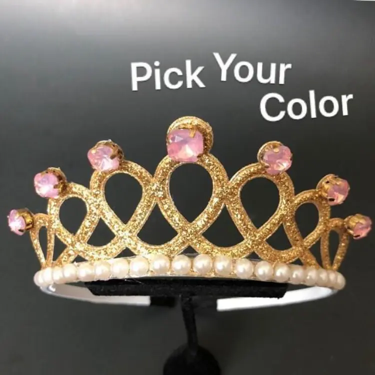 Princess crown,pinkalicious,hot pink crown,crown headband,tiara,birthday girl accessory,birthday crown,cake smash,photo prop,baby crown