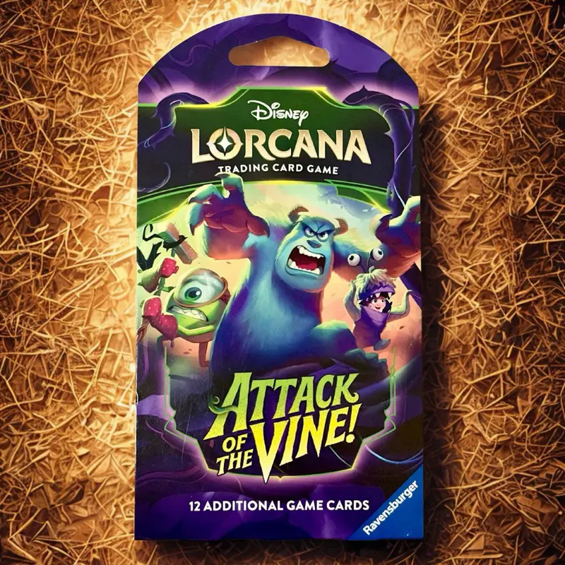 Lorcana Attack of the vine sleeved booster pack (sealed or live rip)