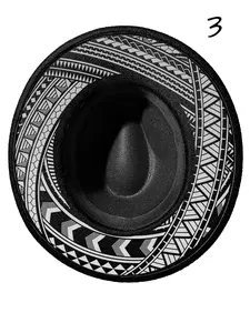 Men's Fedora Hat – Sacred Geometry Wide-Brim Wool Hat