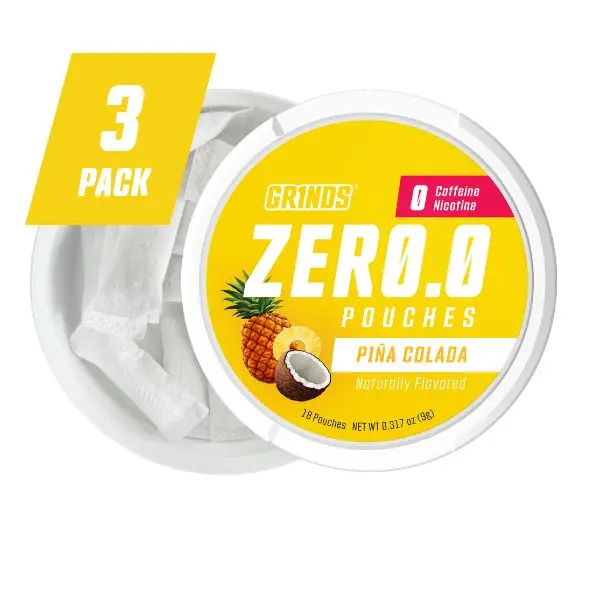 Grinds ZERØ.Ø Pouches - Piña Colada (Pack of 3) Grinds ZERØ.Ø Pouches - Piña Colada (Pack of 3)