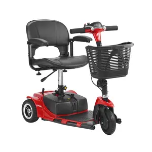 【Summervibes】VEVOR 3 Wheel Folding Mobility Scooter for Adults & Seniors, Heavy-Duty Electric Powered Mobility Scooter & 12 Mile Long Range, Travel Wheelchair with 9° Climbing Capacity, 265lb Capacity