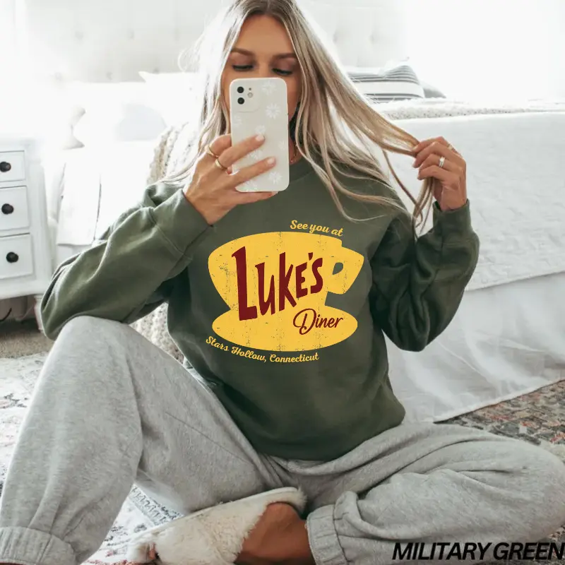Retro Coffee Lover Sweatshirt, Small Town Autumn Crewneck, Cozy Fall Coffee Graphic Pullover, Retro Café Inspired Sweater, Gift for Coffee Fans, Fall Gift for Women