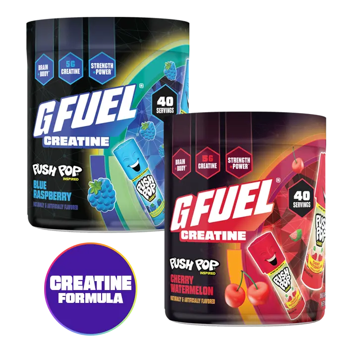 G FUEL x Push Pop | Creatine Powdered Drink Mix | 40 Servings