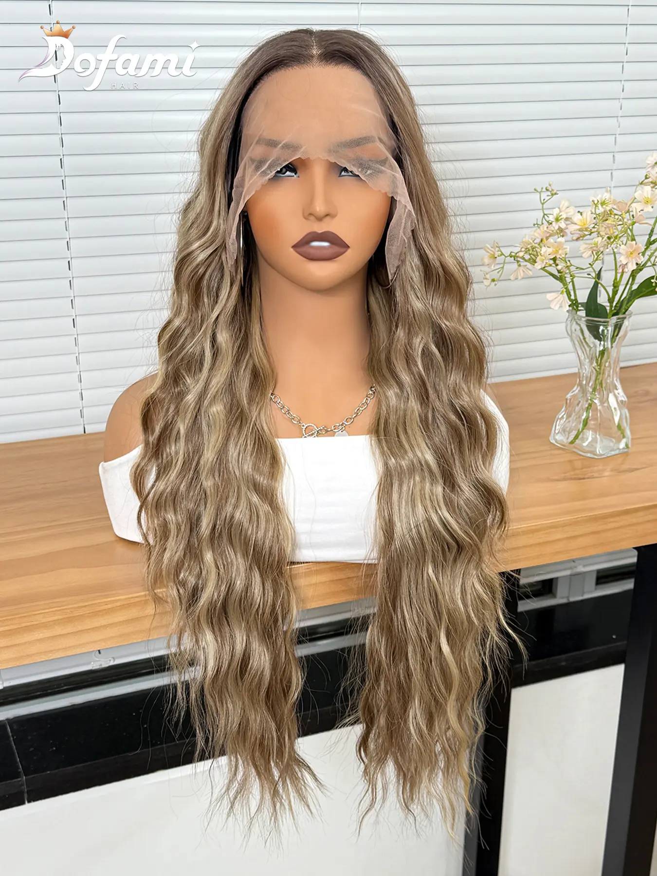 28 Inch Lace Front Wig Lace Frontal Long Curly Hair Curly Texture Natural Look Lightweight Breathable Material Synthetic Wig for Women All Season Comfortable Wear Curled Wig Synthetic Lace Wigs
