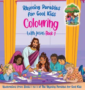 USED-Colouring With Jesus Book 1- Illustrations From Books 1 to 3 of The Rhyming Parables For Cool Kids!: Rhyming Parables For Cool Kids by Jvr, Sybrand (Hardcover)
