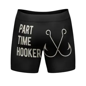 Funny Fishing and Hunting Boxers for Men Sarcastic Deer Hunting and Fishing Joke Underwear for Guys Funny Graphic Boxers Dad Joke  Funny Hunting  Mens Novelty Boxer Briefs