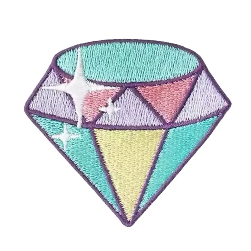 Colorful diamond Iron On Patches for Clothing - Sexy Design for Home Fashion