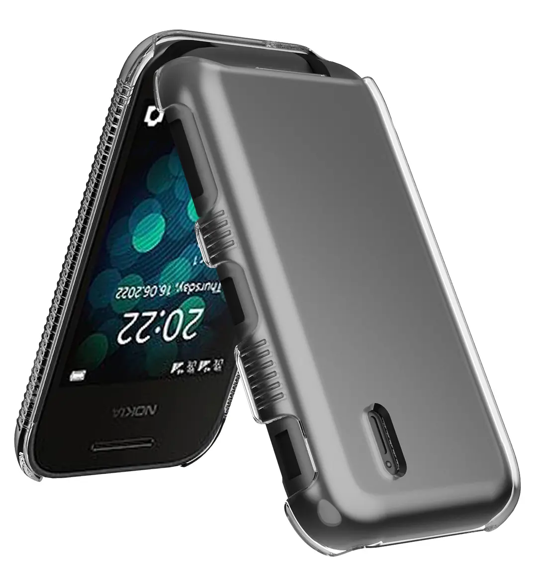 Clear Case for Nokia 2780 2760 Flip Phone, Nakedcellphone Transparent Hard  Shell Slim Cover (Screen Protection, Textured Grip) - TikTok Shop