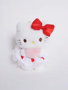 Adorable Hello Kitty Plushie Set, and Bow, Heart Pillow, Mini Doll, Perfect Keychain, Bag Charm, Collectible Gift