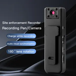 Body Cameras with Audio and Video Recording,Camcorder,180° Rotatable Lens and Motion Detection, 1080p HD Wearable Camera with NightVision,500mAh Battery Life, for Outdoors Sports PoliceDelivery Cycling