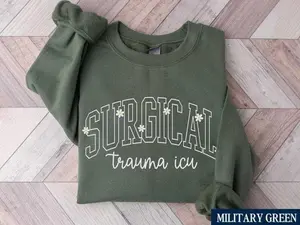 Surgical Trauma ICU T-Shirt Or Sweatshirt , Daisy Floral STICU Nurse , Surgical Trauma Intensive Care Unit RN