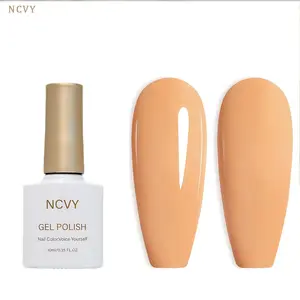 NCVY Light Orange Gel Nail Polish, 10ml/0.35oz Nail Polish, long-lasting formula with LED curing, salon quality, perfect for DIY at home, ideal gift for Valentine's Day and spring/summer, safe formula free of HEMA.
