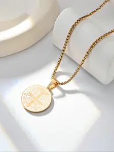 Stainless Steel Pendant Necklace, Minimalist Chain, Fashion Jewelry for Party, Daily Clothing Decor, Trendy All-match & Exquisite Jewelry for Birthday Gift