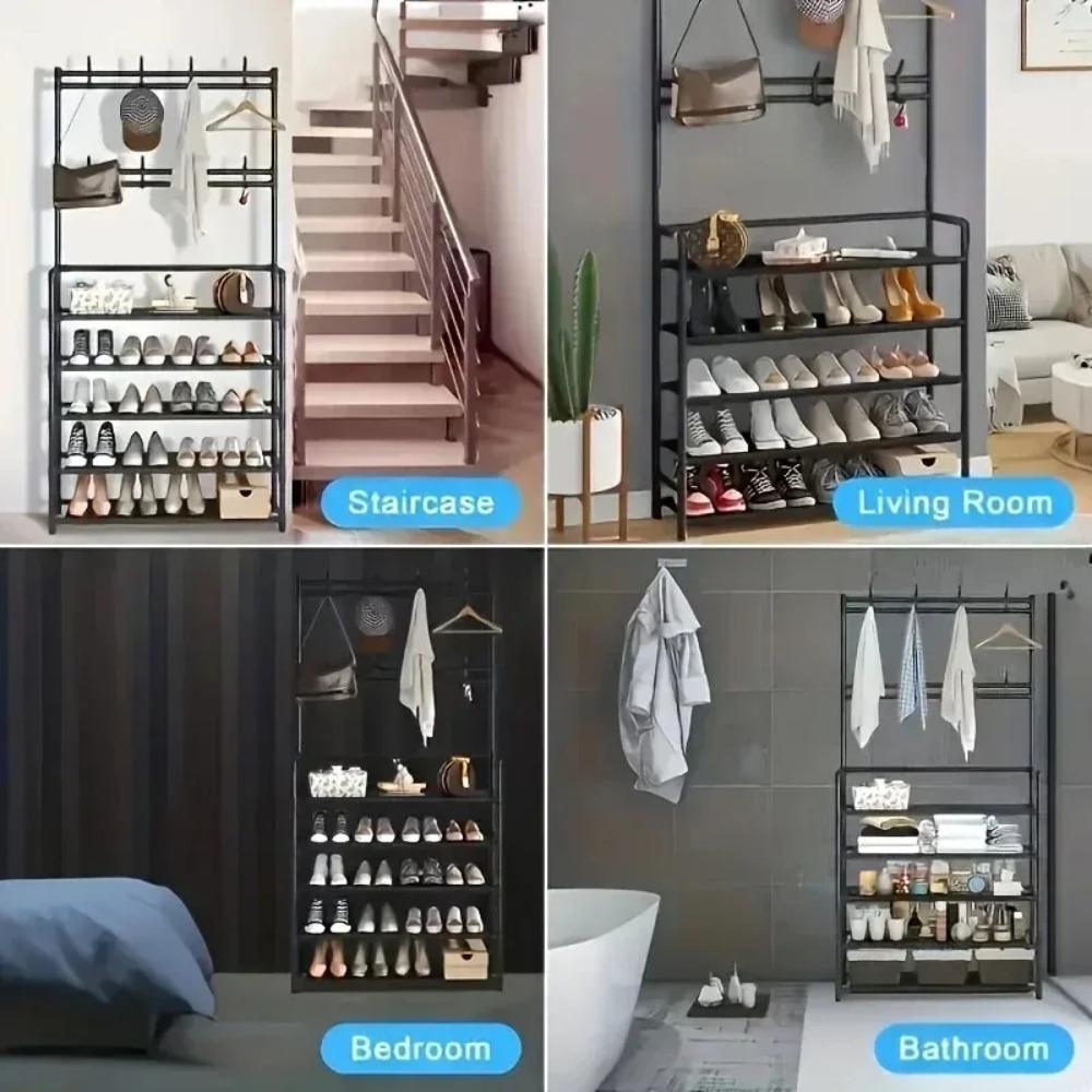 Multi-Layer Shoe & Hat Rack – Floor-Standing Organizer Shelf for Shoes, Hats, bathroom, Bedroom ,Entryway & Home Storage