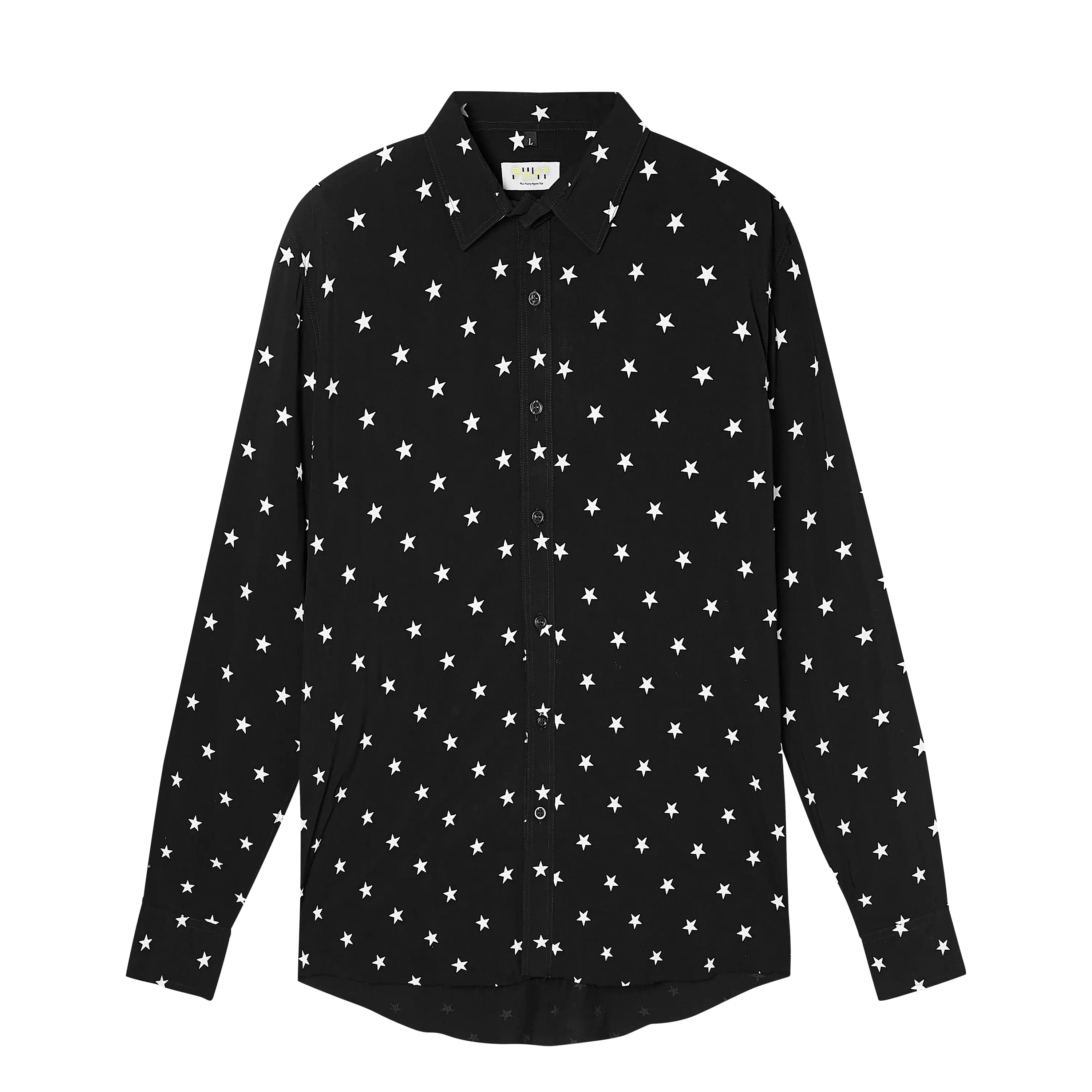 Velender Vermont Icon Star Linen Shirt - Black