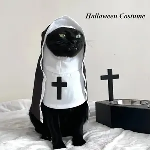 Cat Halloween Costumes Cats and Dogs Cross-dressing Funny COS Small and Medium-sized Pet Photo Props Funny Costumes Supplies