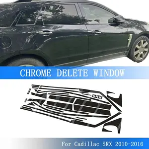 Glossy Black PVC Car Window Decorative Strip Sticker For Cadillac SRX 2010-2016 SUV Exterior Protection Accessory
