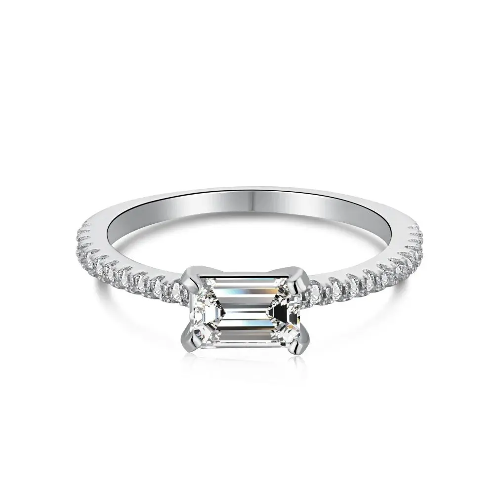 Crystal Aqua Promise Ring