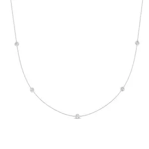 Vinca Strand Lab Diamond Accented Necklace