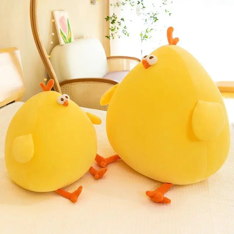 Funny Fat Chicken Soft Simulation Plush Toy Pillow, Neck Pillow Stuffed Doll for Kids, Festival Gifts, Sofa/Floor Footstool & House Decoration Item