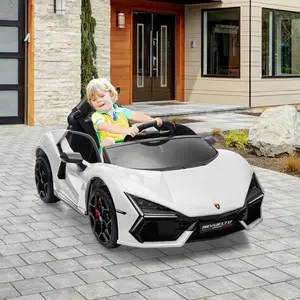 12V Licensed Lamborghini Revuelto Kids Ride-On Car w/ Parent Remote Control, Dual 25W Motors, Spring Suspension, Headlights & Music, Battery Powered Electric Car Toy for Ages 3+