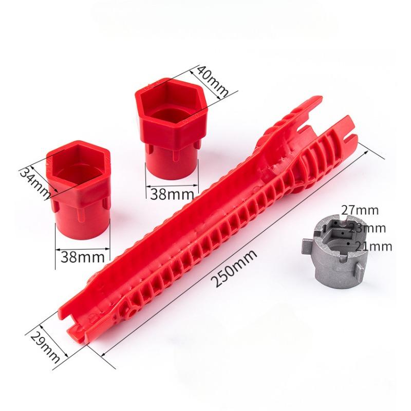 14-in-1 Multi-Functional Plumbing Wrench, Non-Slip Comfort Grip, Universal Tool for Toilet, Sink, Faucet Installation & Repair, Bathroom & Kitchen Plumbing