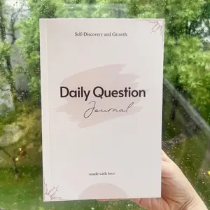 Daily Self-discovery & Growth Journal, 1 Count 120-day Daily Question Journal, Mindful Reflection and Emotional Wellness Writing Diary, Office Stationery