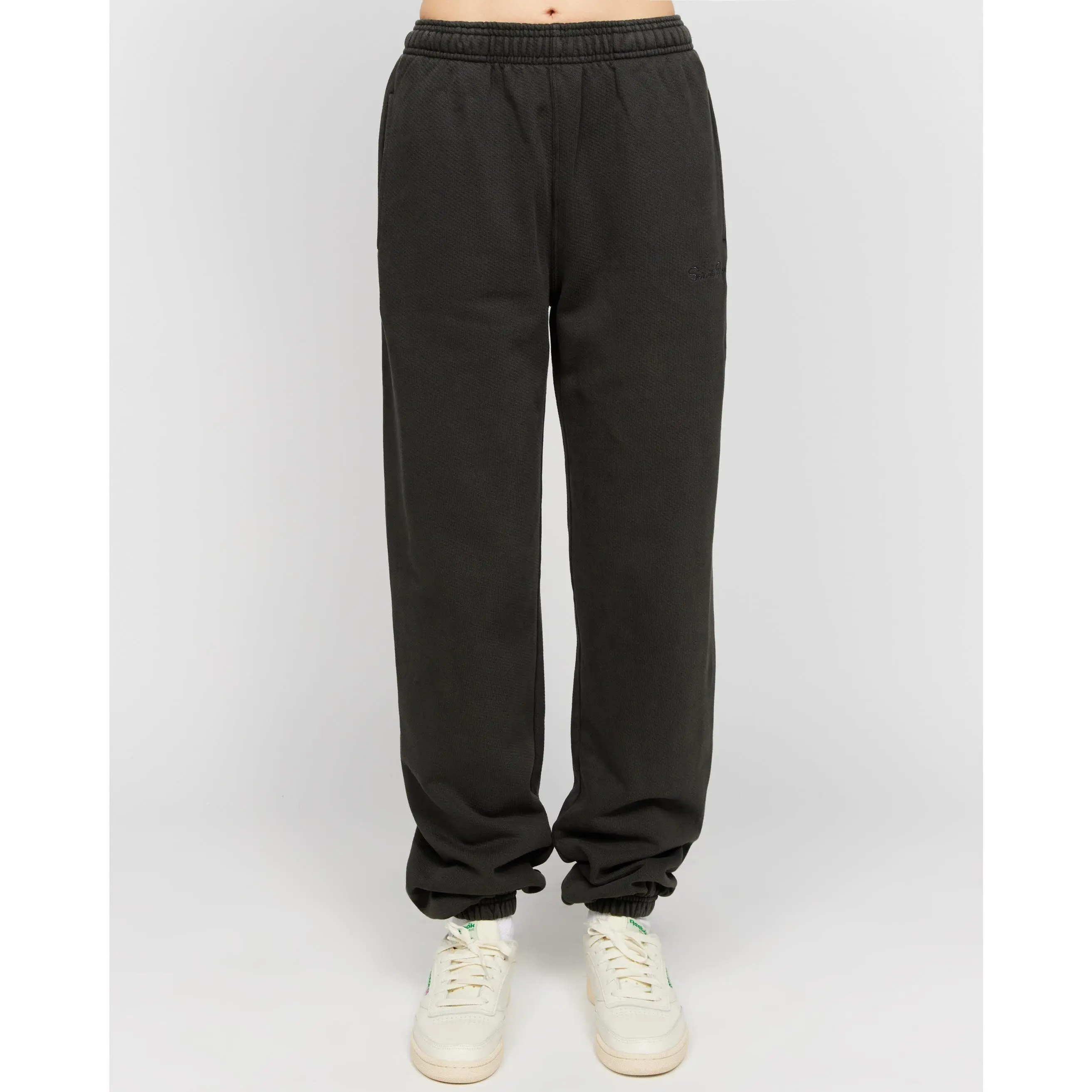 Black Stone Wash Sweatpants