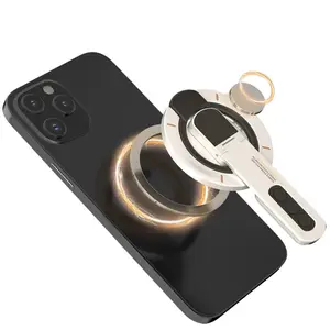 3-in-1 Magnetic Finger Ring Holder, Rotatable Double-Sided Magnetic Phone Stand for iPhone 17, 16, 15, 14, 13, 12 MagSafe